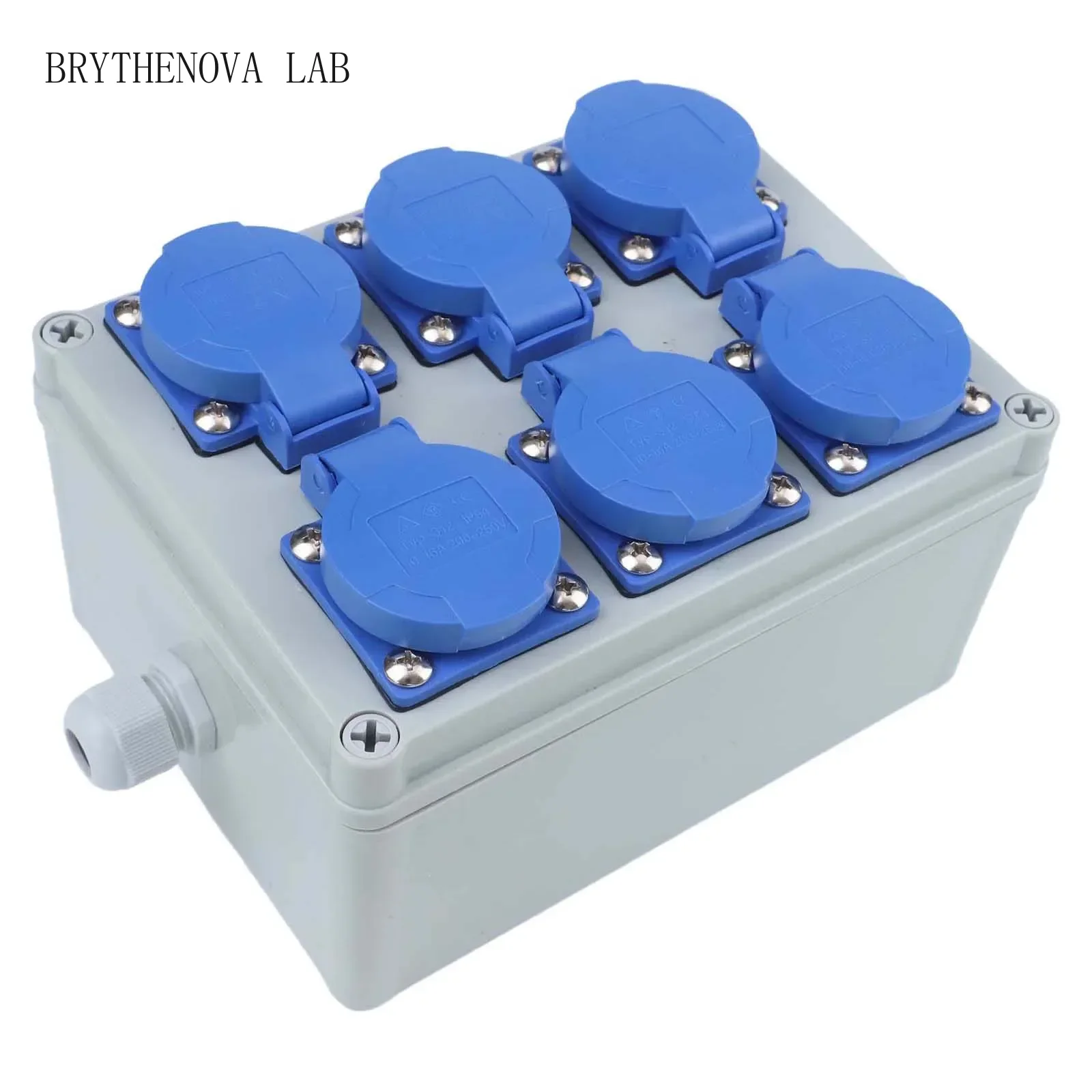 Outdoor Power Distributors - 屋外用ソケット 工業用電源ボックス 壁掛け配電盤 耐衝撃性 防水・防塵 難燃性プラスチック
