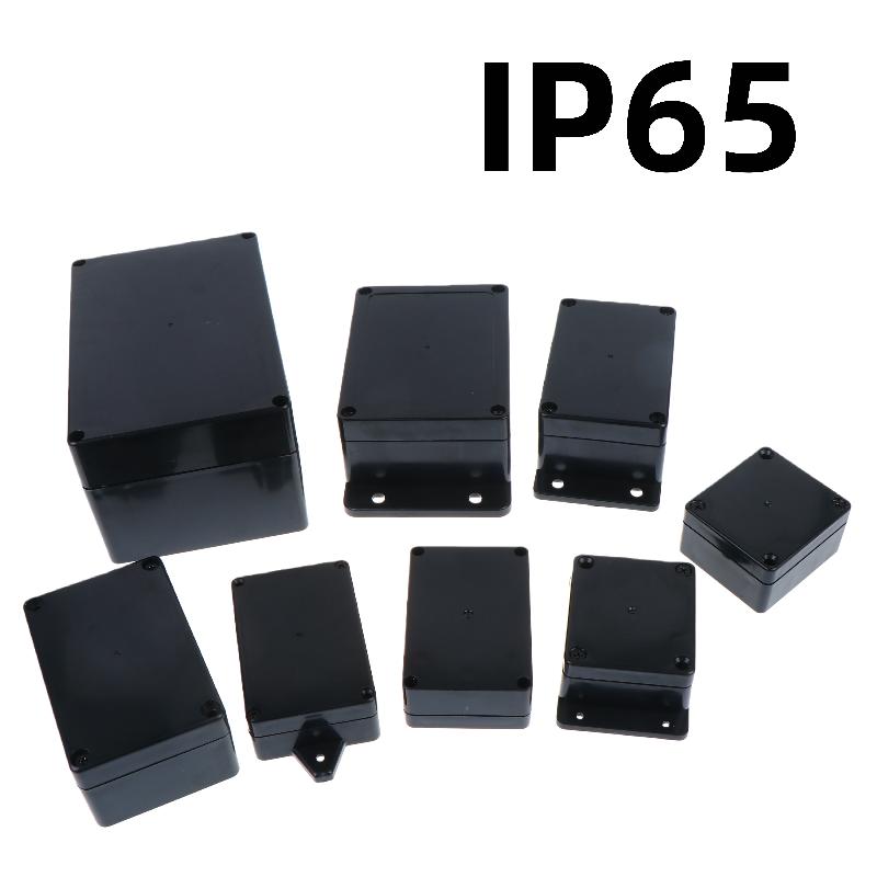 Outdoor Power Supply Box - 新しい 1/3 個プラスチック電子プロジェクト楽器ケース IP65 防水黒ジャンクションボックス屋外コンテナ電源エンクロージャツール