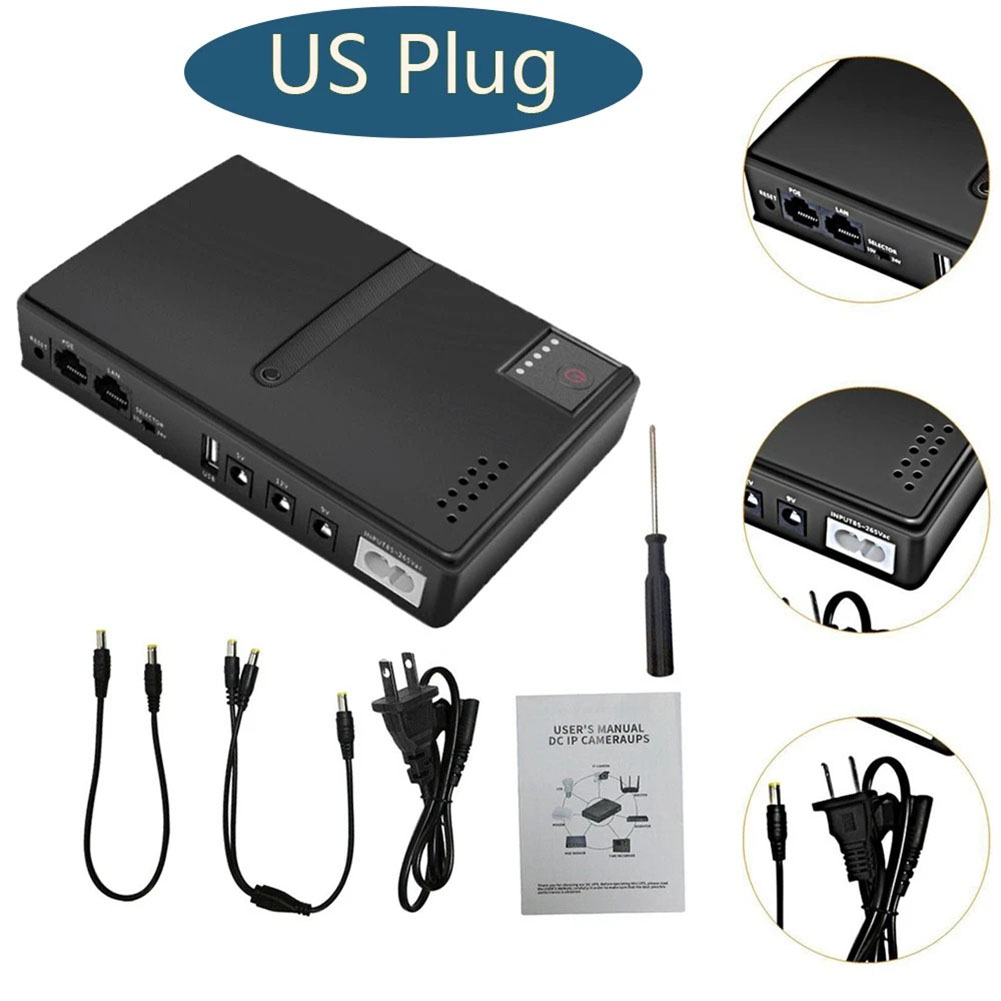 Outdoor Uninterruptible Power Supply - 1pc ホームオフィス用屋外展開用ルーター UPS 無停電電源装置ポータブル電源ユニット湿度 10 -90