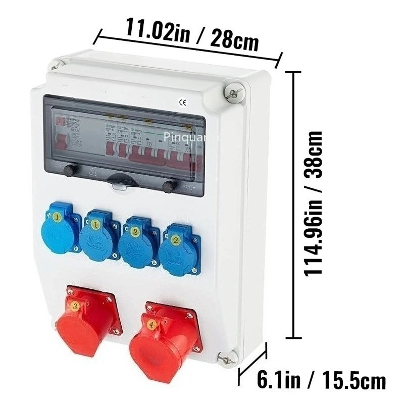 Outdoor Power Distributors - ソケット 1x アダプターソケット、配電ボックス、IP65 電源分配器屋外