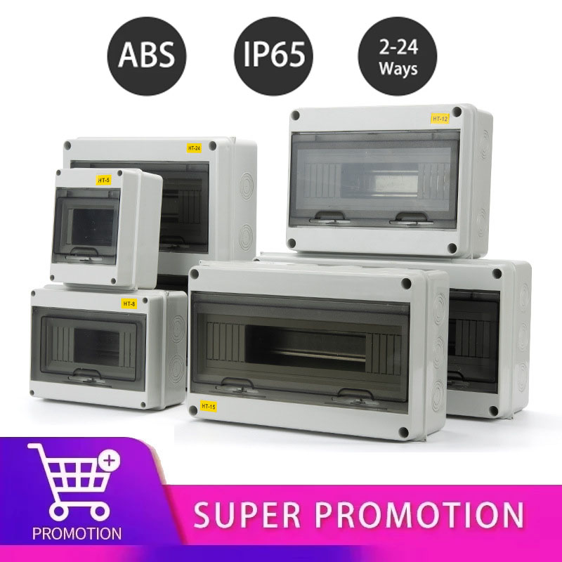 Power Switch Outdoor - HTシリーズジャンクションボックス 2/3/5/8/12/15/18/24ウェイ PCプラスチック製 屋外用電気IP65防水配電ボックス スイッチボックス