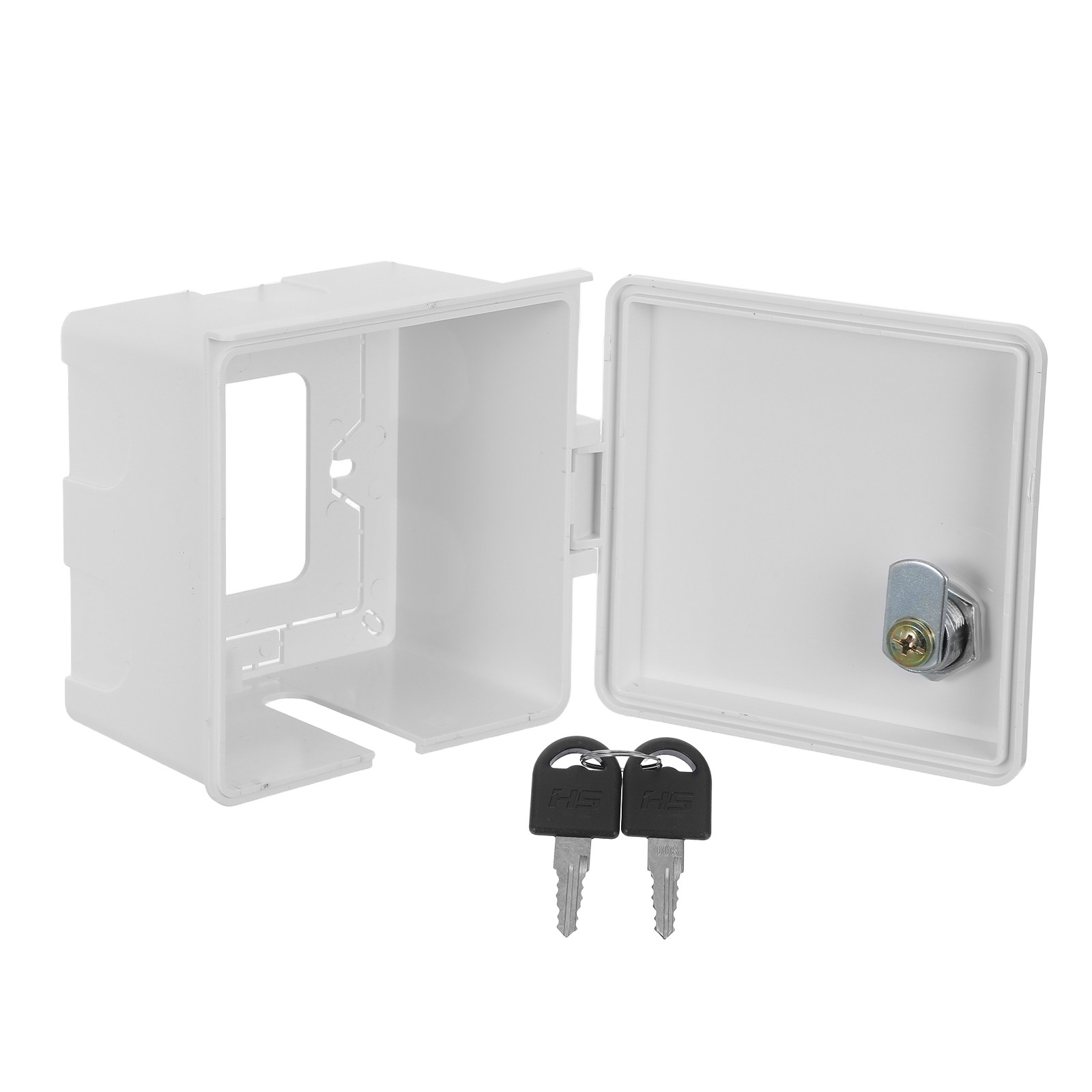 Outdoor Power Supply Box - 防水コンセントボックスカバー ロックキー付き 屋外コンセントプロテクター ソケットカバー 防水電気用ロック付きレセプタクルケース