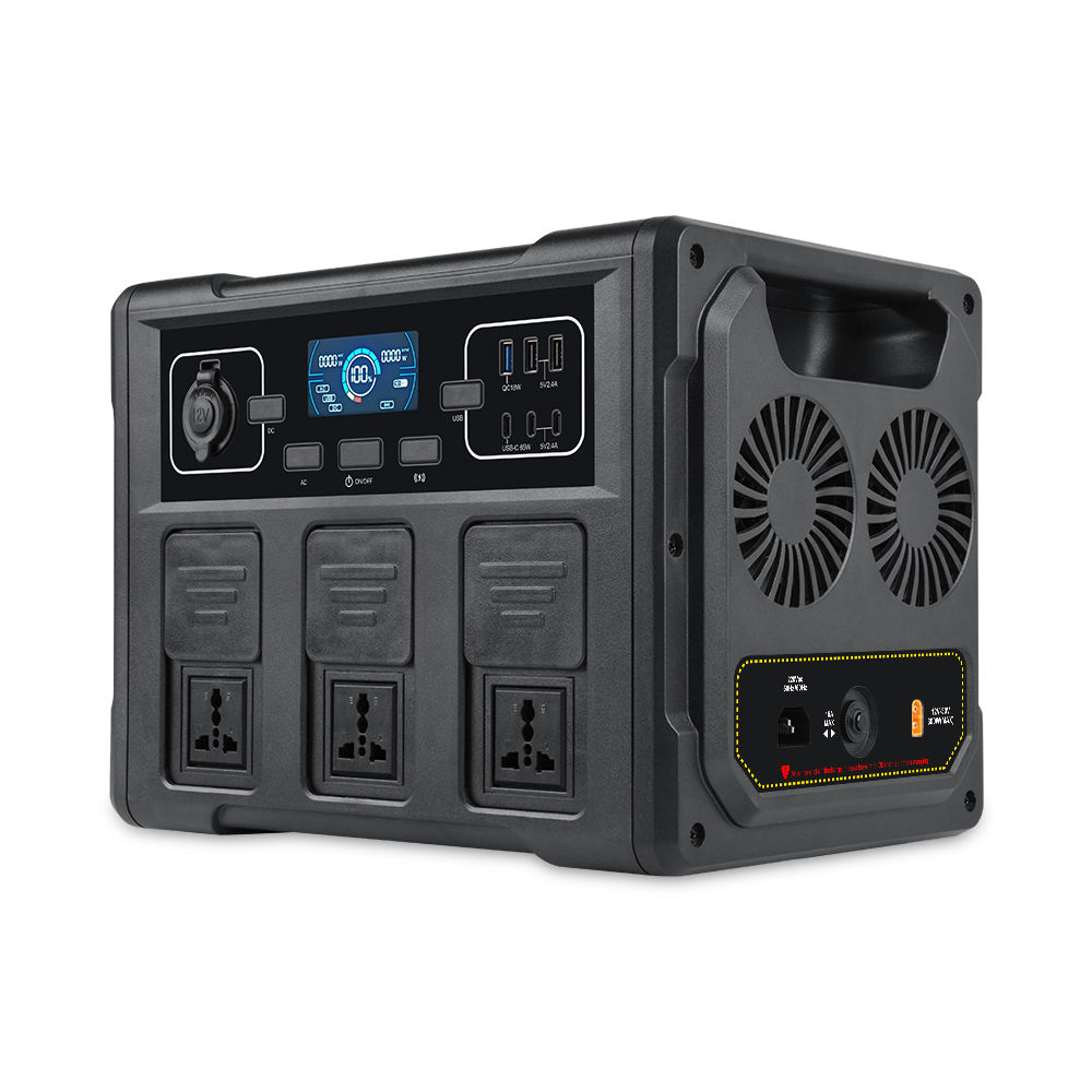 Outdoor Power Generator - 1200Wポータブルソーラー発電機、LiFePO4バッテリーMPPT電源、キャンプ、車、屋外RV用緊急エネルギー貯蔵装置