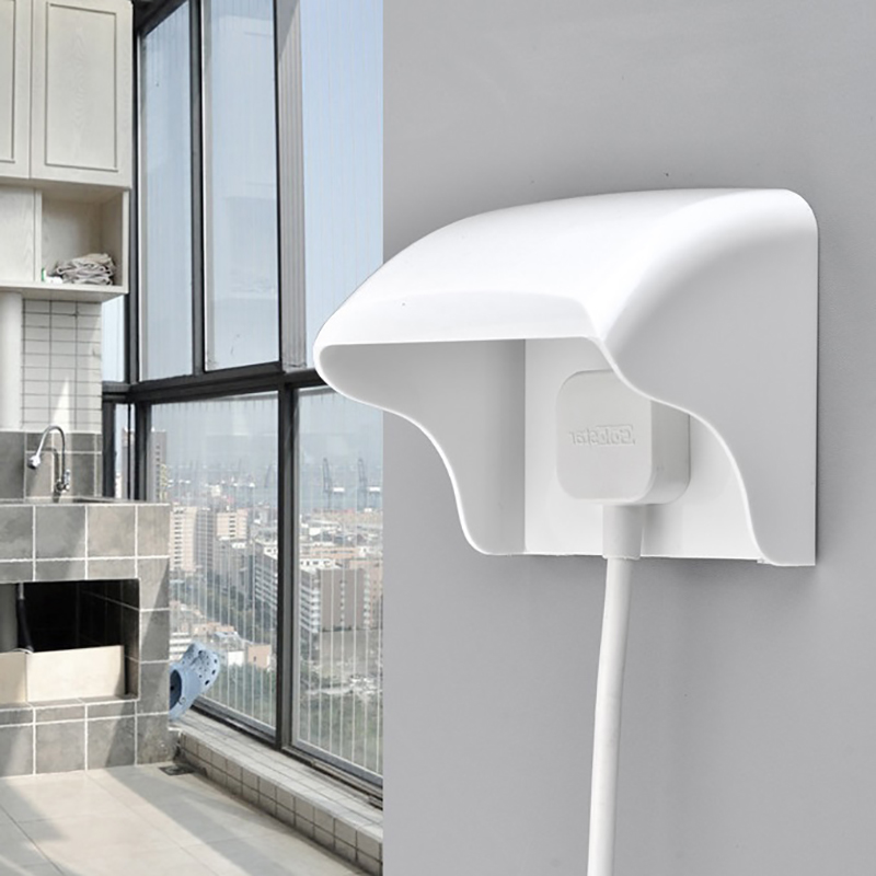 Power Switch Outdoor - 防雨スイッチソケット保護ボックス,白いプラスチック製の屋外カバー,防水表面ボックス,ウォールライト,86タイプ,1個