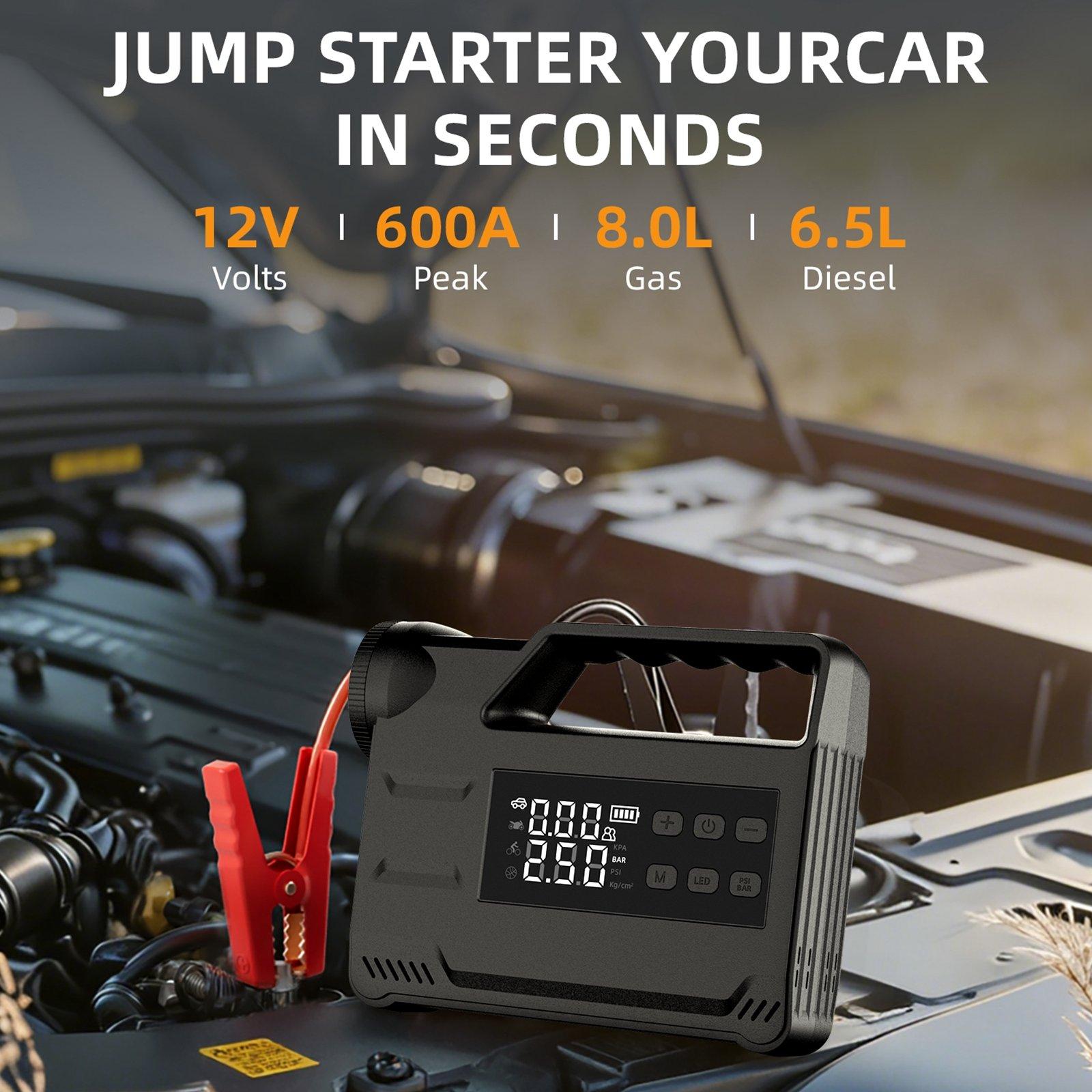 Air Compressor Portable - エアコンプレッサー ポータブル 12V 始動電圧 アクセサリー オートポンプ