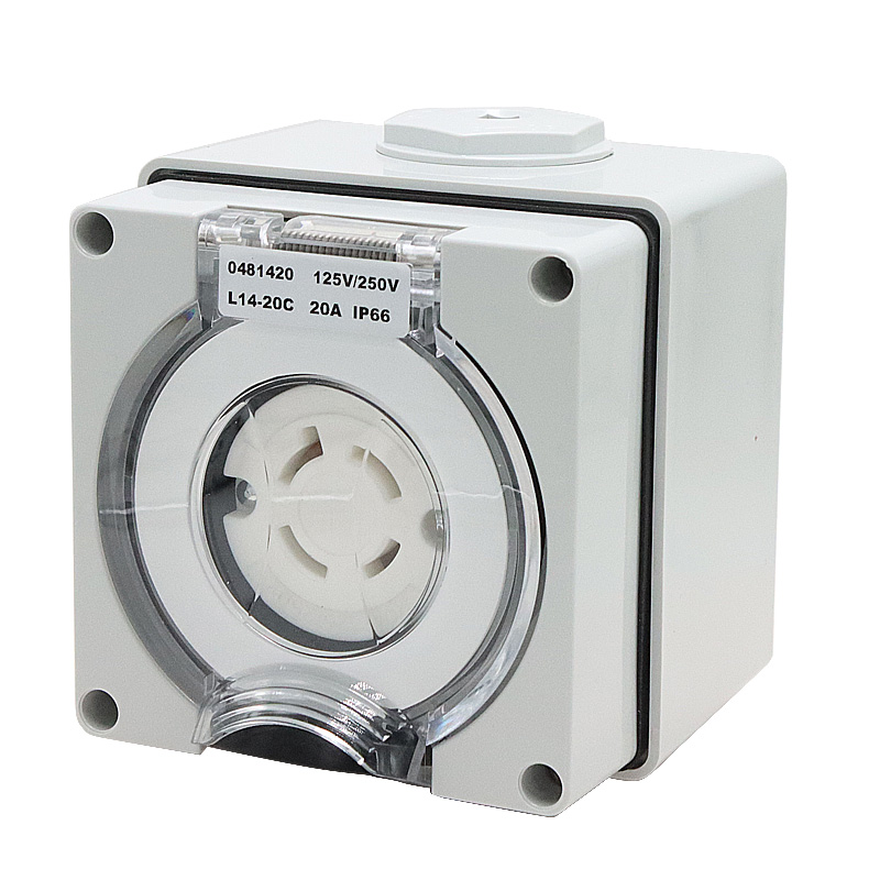 Outdoor Power Inlet Box - 125/250V 20A 発電機 RV 電源インレットボックス PVC