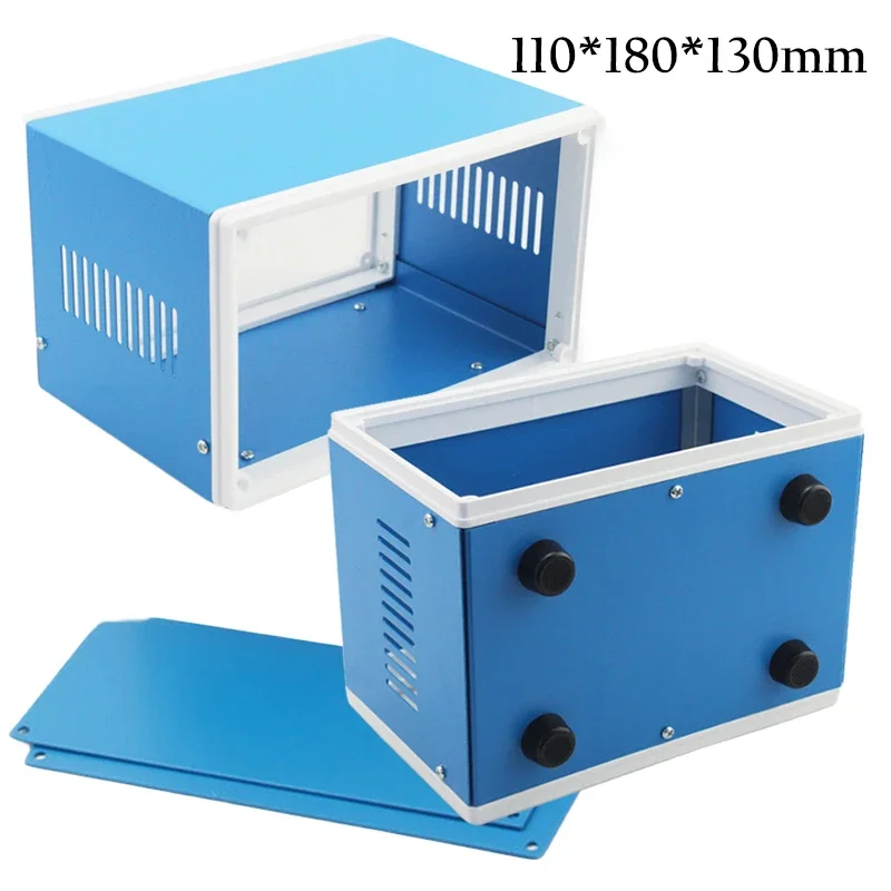 Outdoor Power Supply Box - DIY電子ケース金属製エンクロージャー屋外防水ワイヤージャンクションボックス電子プロジェクトボックス電気電源用