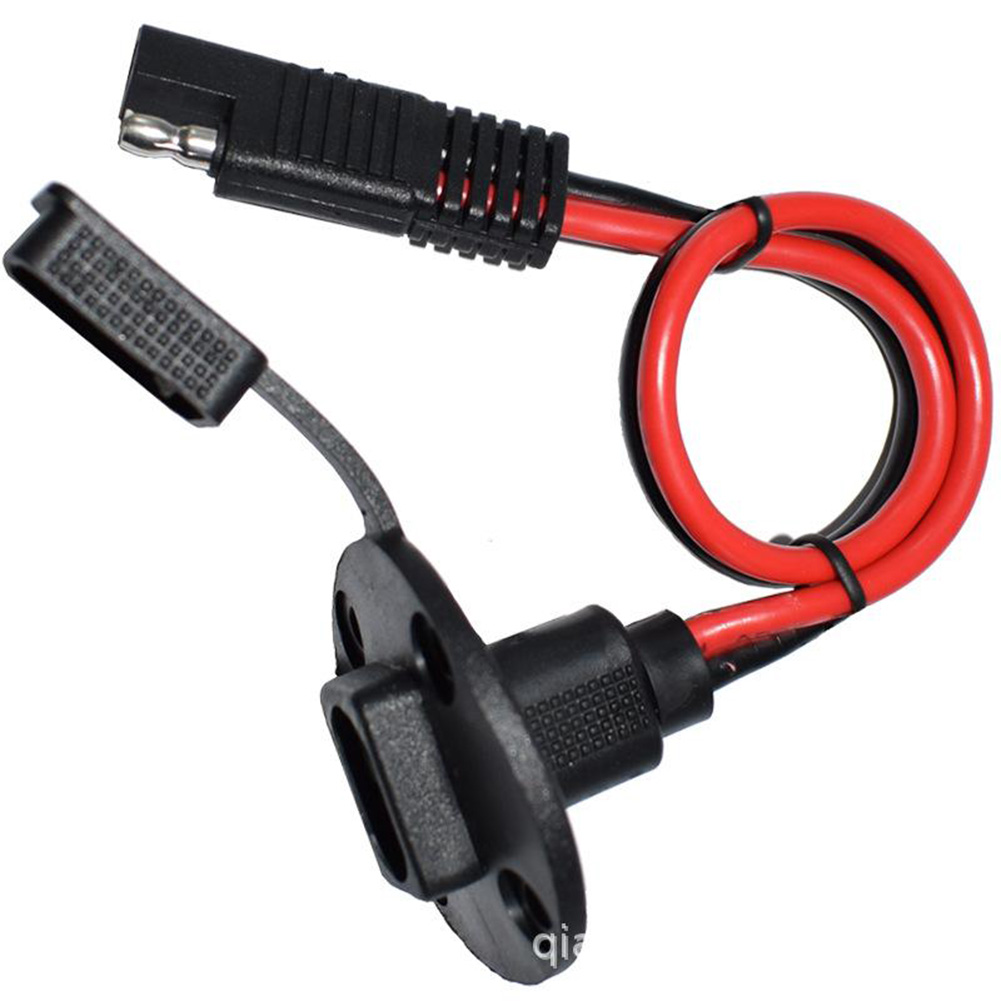 Outdoor Power Outlet Extension - 防水クイックディスコネクトカーパネル延長ケーブル12AWG 30cm SAE電源コンセントで屋外を照らします。