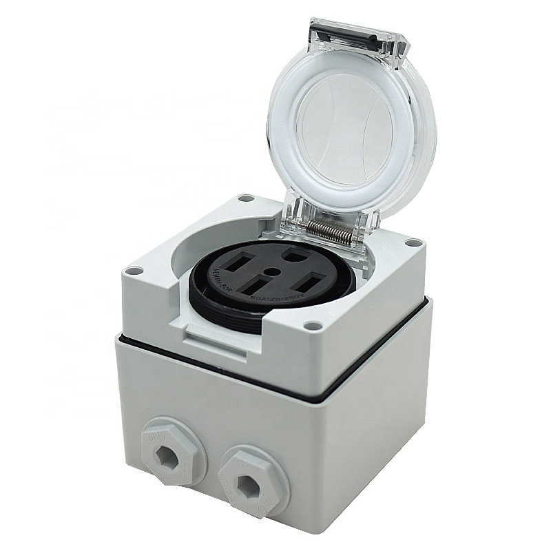 50アンペア発電機RV電源インレットボックスプラスチック防水 - Power Switch Outdoor のレビューと価格