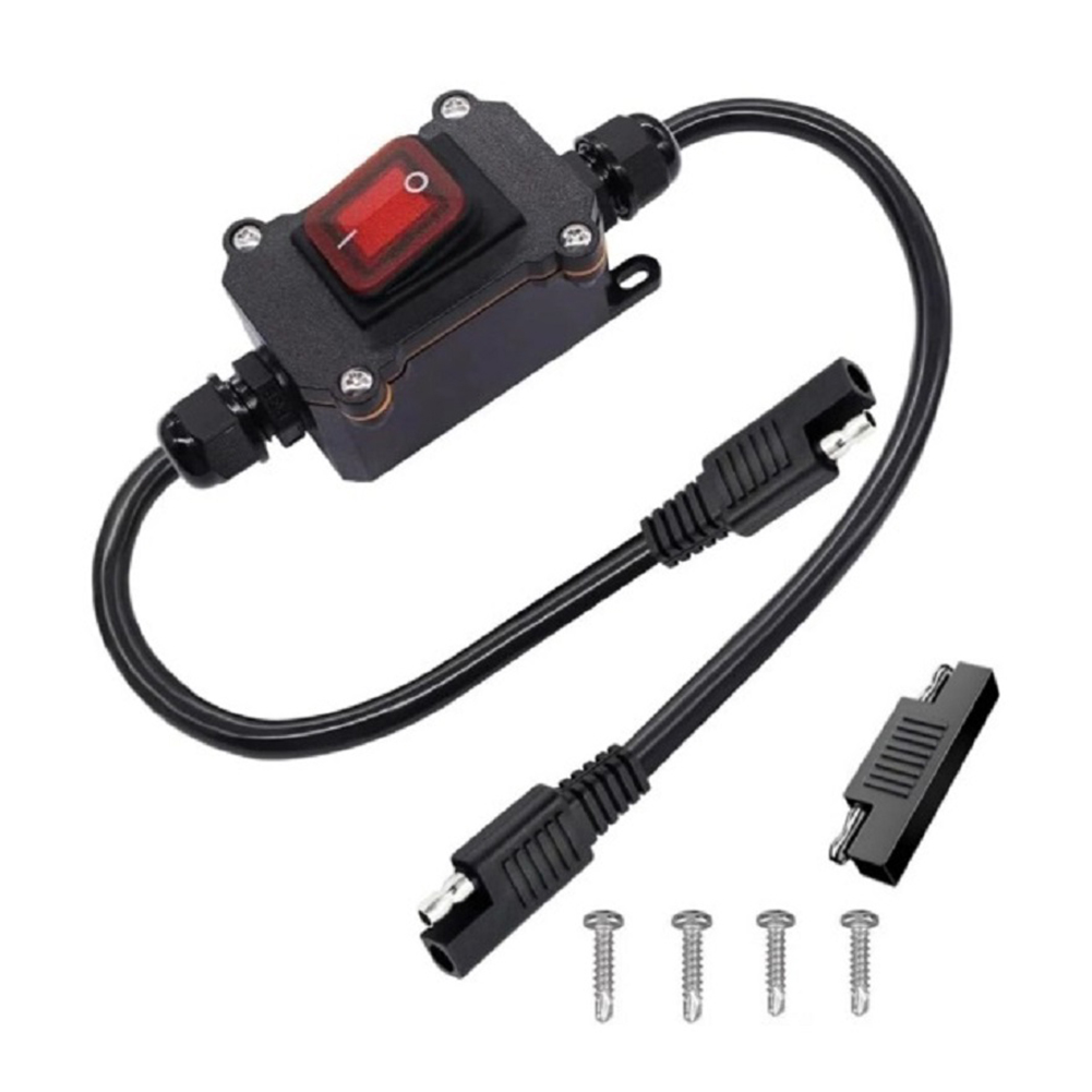 SAEコネクタデバイス用12Vインライン電源IP67インライ - Power Switch Outdoor のレビューと価格