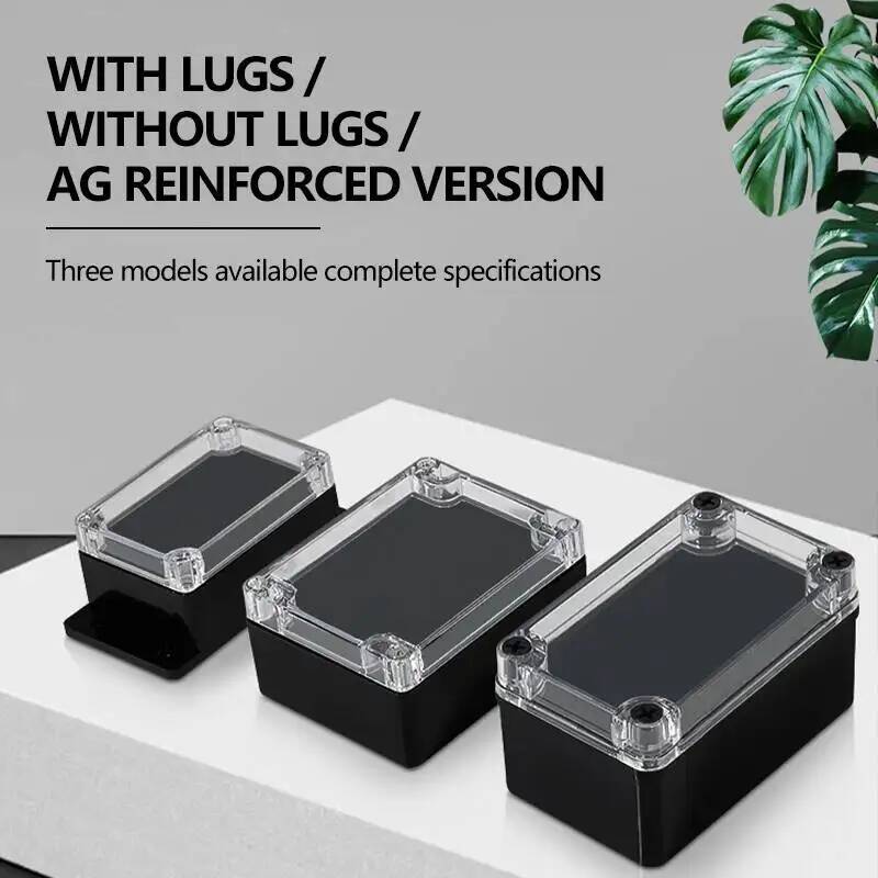 2 個透明カバー防水ジャンクションボックス黒プラスチック端子 - Outdoor Power Supply Box のレビューと価格
