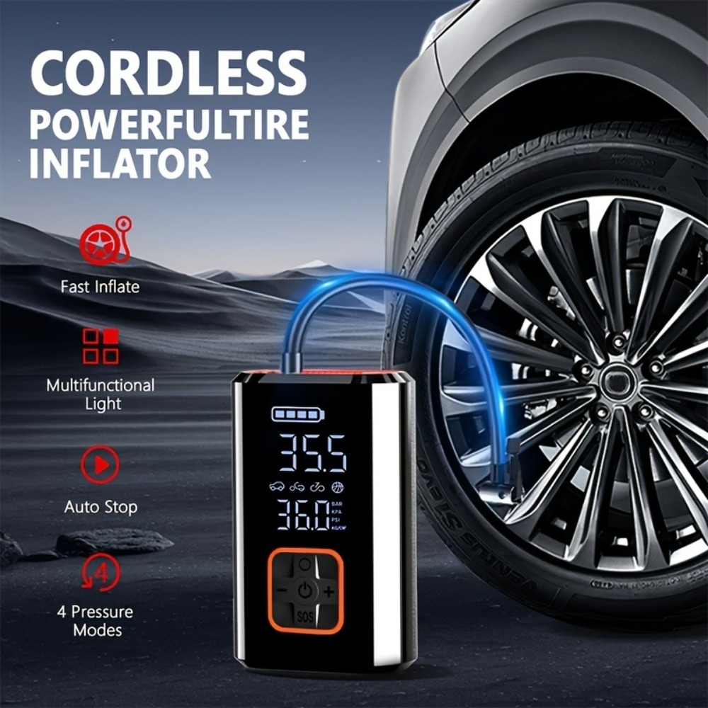 ポータブルエアコンプレッサー コードレスカータイヤインフレー - Air Compressor Portable のレビューと価格