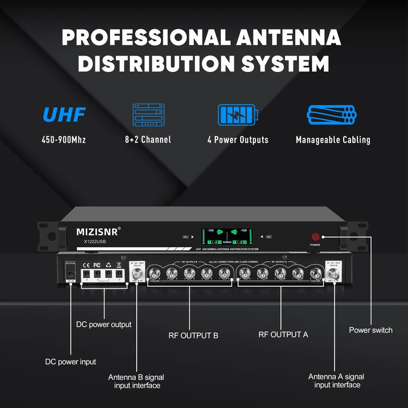 Fuluodeアンテナアンプ ワイヤレスマイク用 室内/屋外 - Outdoor Power Distributors のレビューと価格