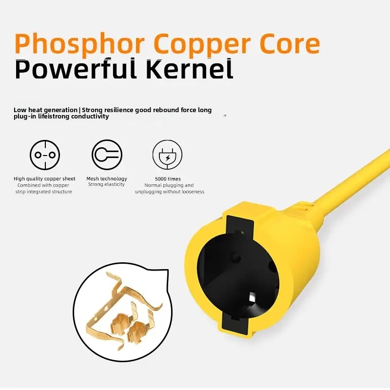 16A EUシュコ電源タップ 4KW 5Mケーブル付き、IP - Outdoor Power Strip のレビューと価格