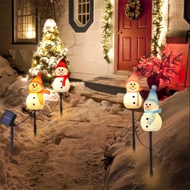 1-4 個のクリスマスソーラーパワースノーマンライト屋外廊下 - Outdoor Power For Christmas Lights のレビューと価格
