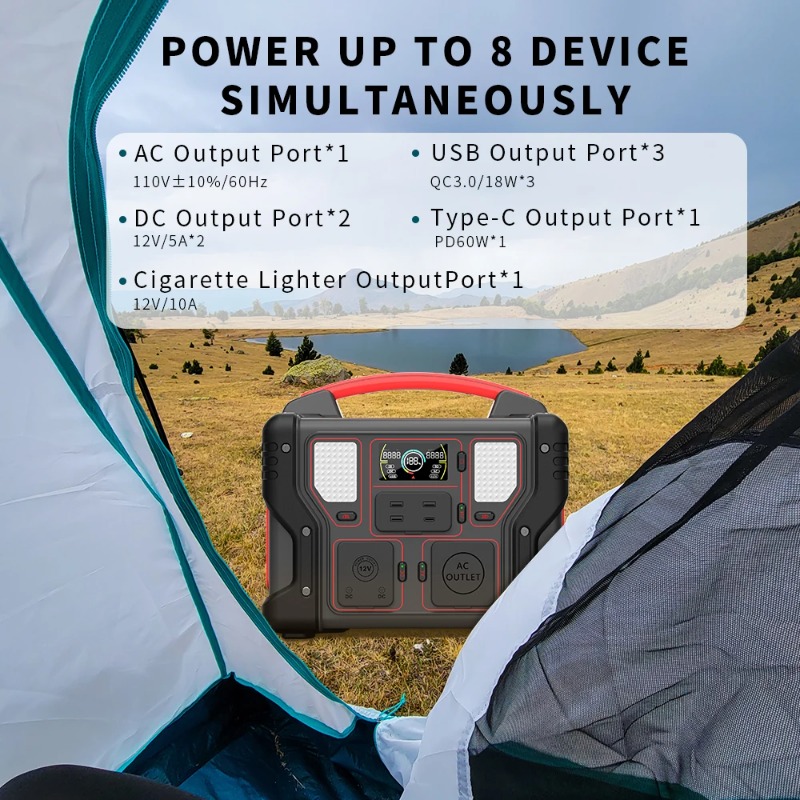 高品質300Wポータブル電源299.7Whソーラー発電機、6 - Outdoor Power Generator のレビューと価格
