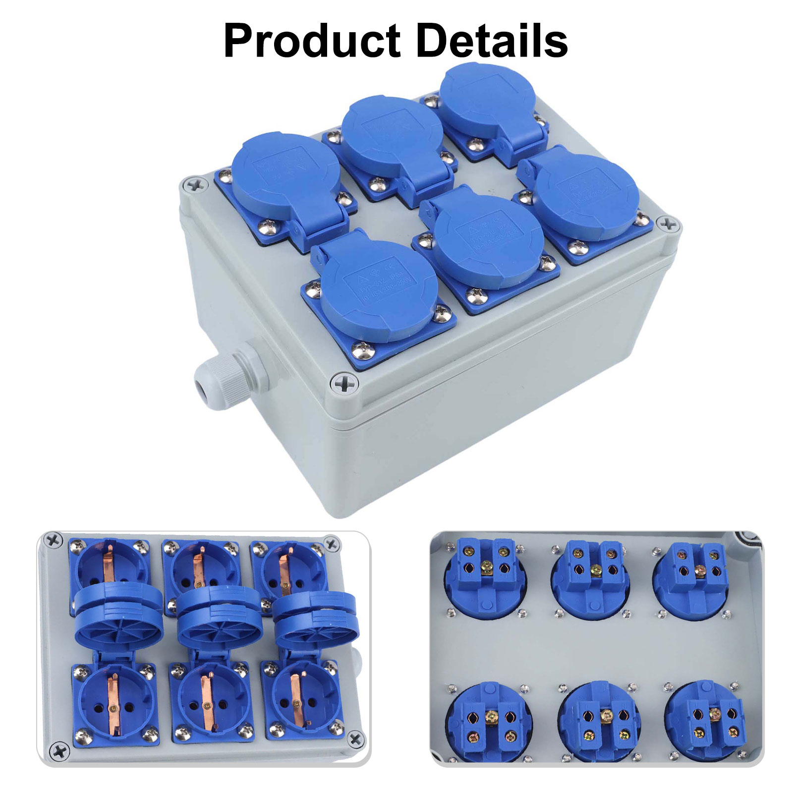 屋外ソケット工業用電源ボックス壁ディストリビュータ耐衝撃ハウ - Outdoor Power Distributors のレビューと価格
