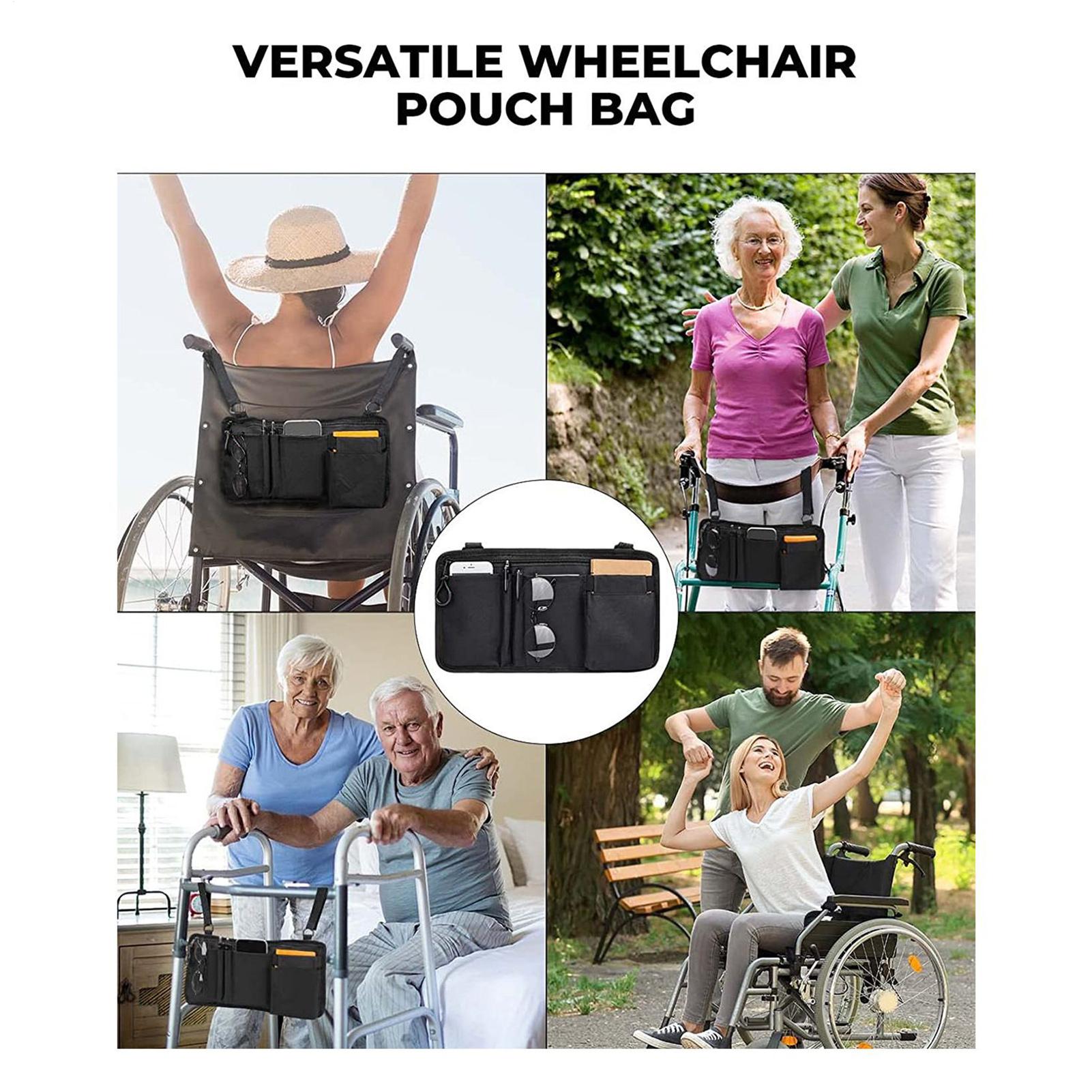 車椅子サイドバッグ トラベルポーチ カップホルダー付き 高齢 - Outdoor Power Wheelchair のレビューと価格