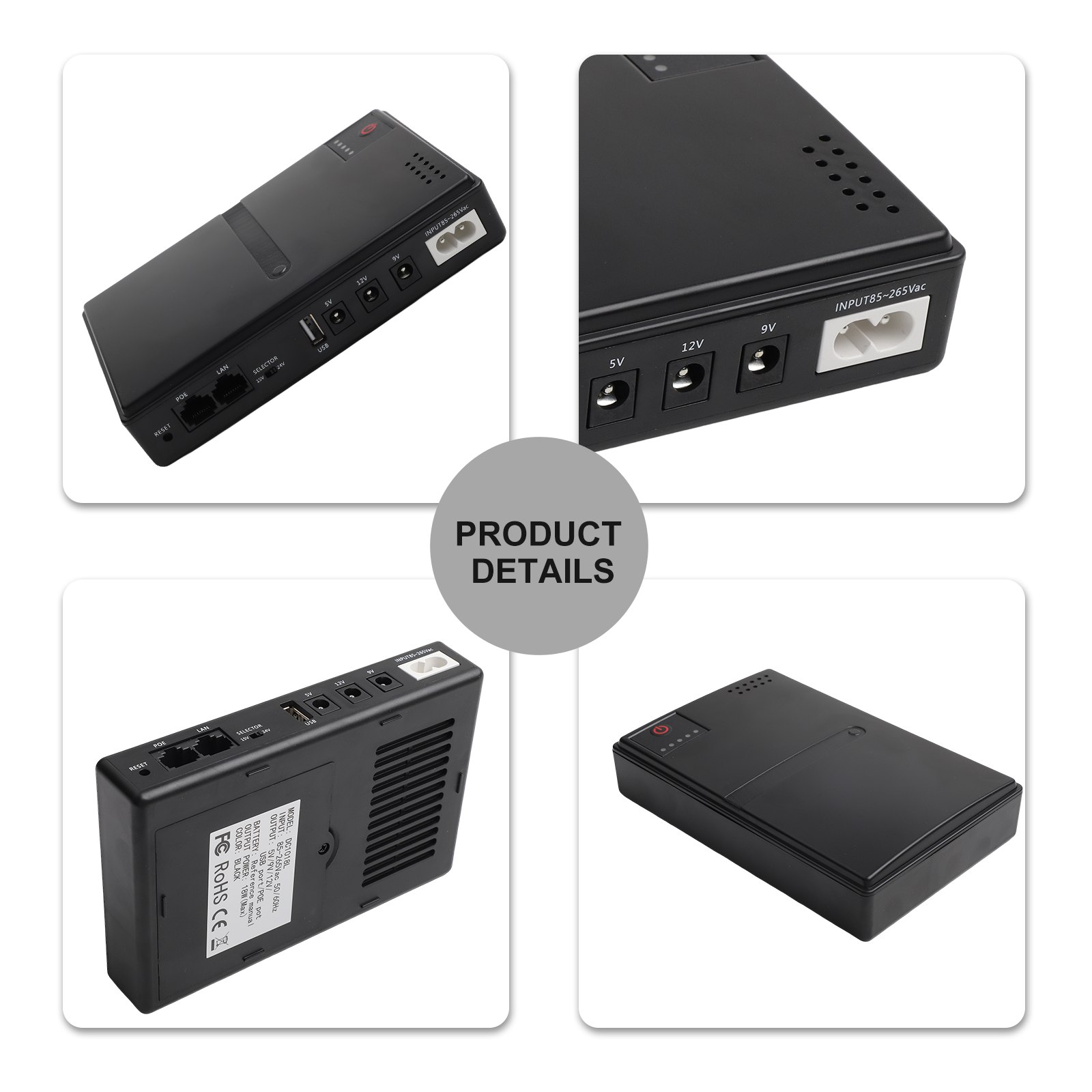 1018L 5V 9V 12V バックアップDC UPS 無 - Outdoor Uninterruptible Power Supply のレビューと価格
