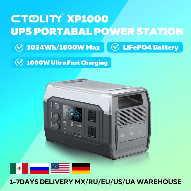 【ベストセラー】 CTOLITY XP1000 1800W  - Outdoor Power Generator のレビューと価格
