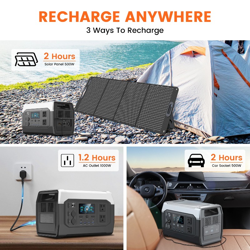 【ベストセラー】 CTOLITY XP1000 1800W  - Outdoor Power Generator のレビューと価格