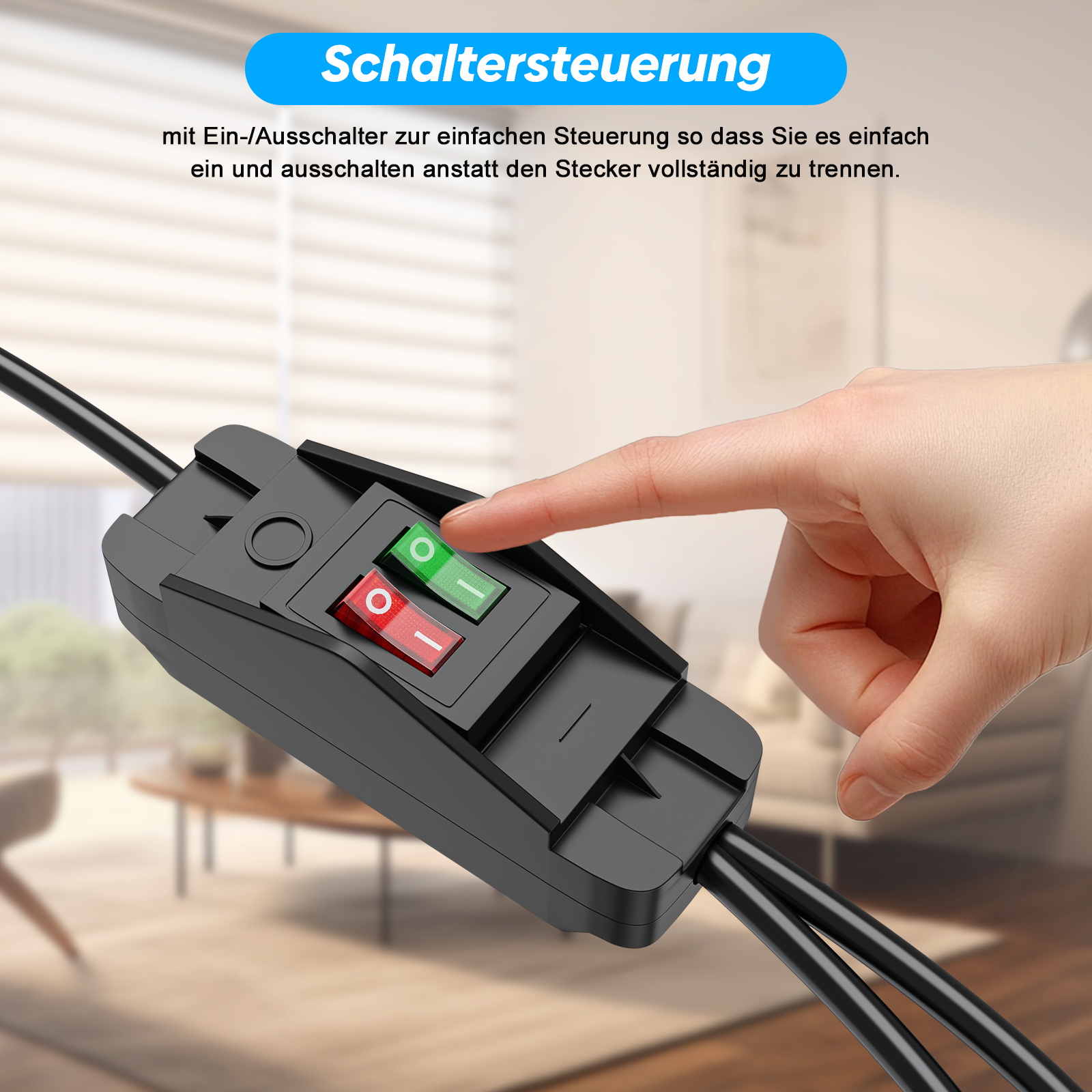 EUプラグ延長コード、オン/オフスイッチ付き、0.4/2/3 - Outdoor Power Outlet Extension のレビューと価格