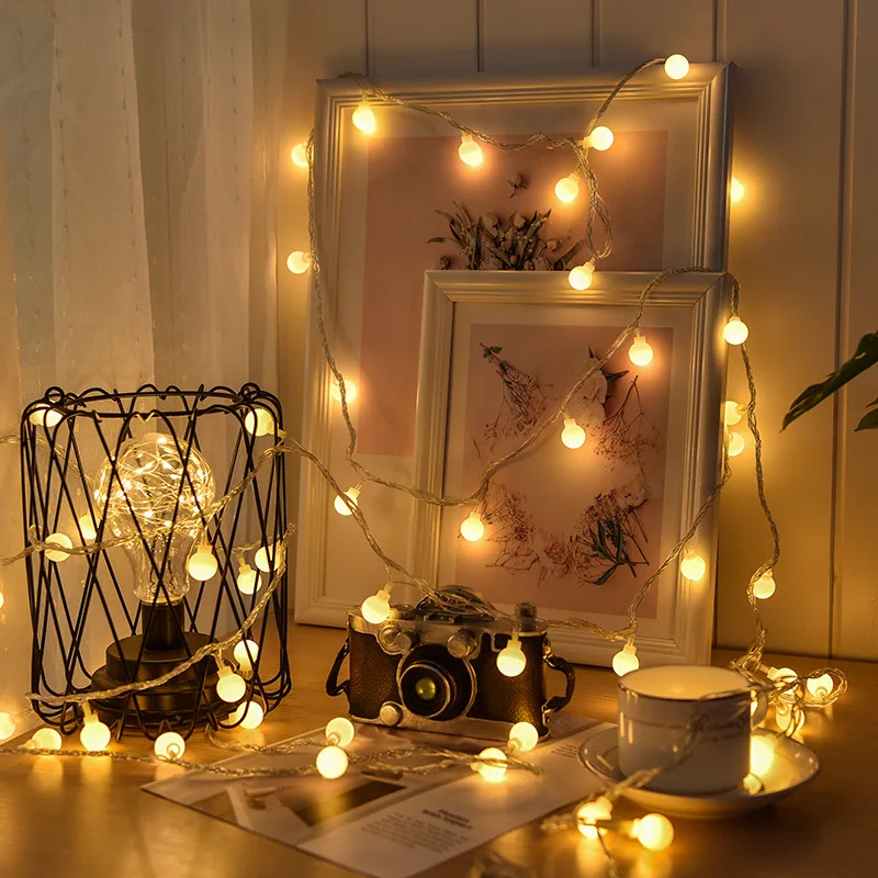 10 メートル USB/バッテリー電源ボール LED ストリ - Outdoor Power For Christmas Lights のレビューと価格