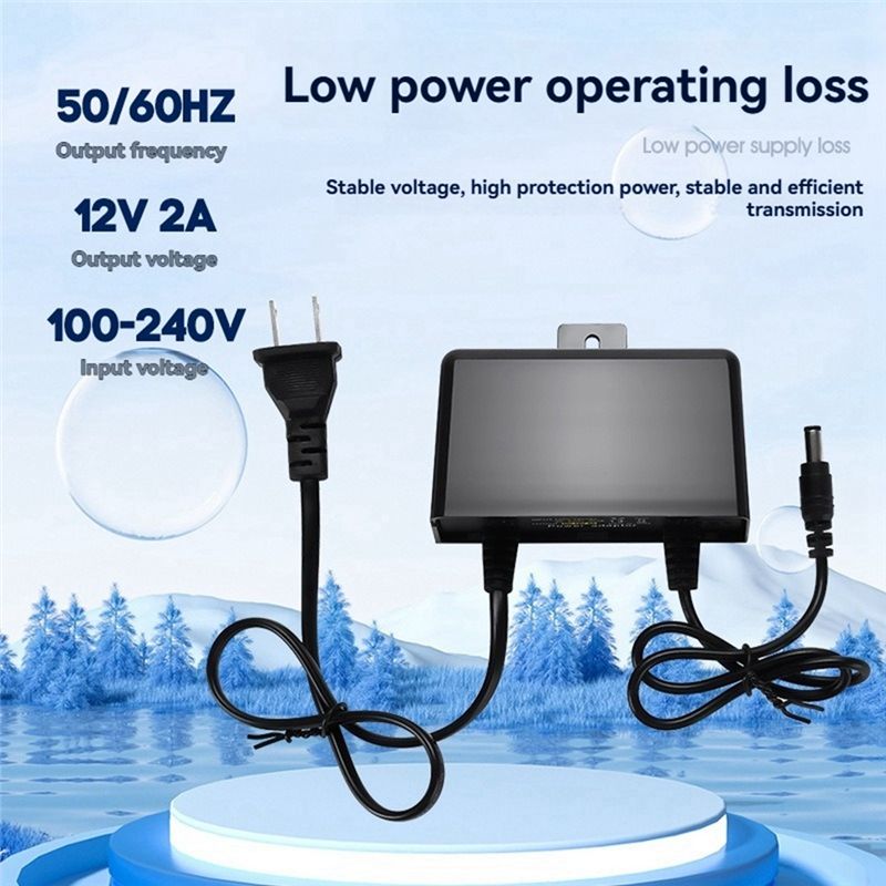B44C 12V 2A 防水電源アダプタ屋外防雨監視アダプタ - Outdoor Power Strip のレビューと価格