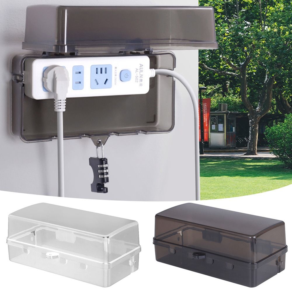 耐久性のあるプラスチック製プラグボックス盗難防止耐候性延長コ - Outdoor Power Strip のレビューと価格