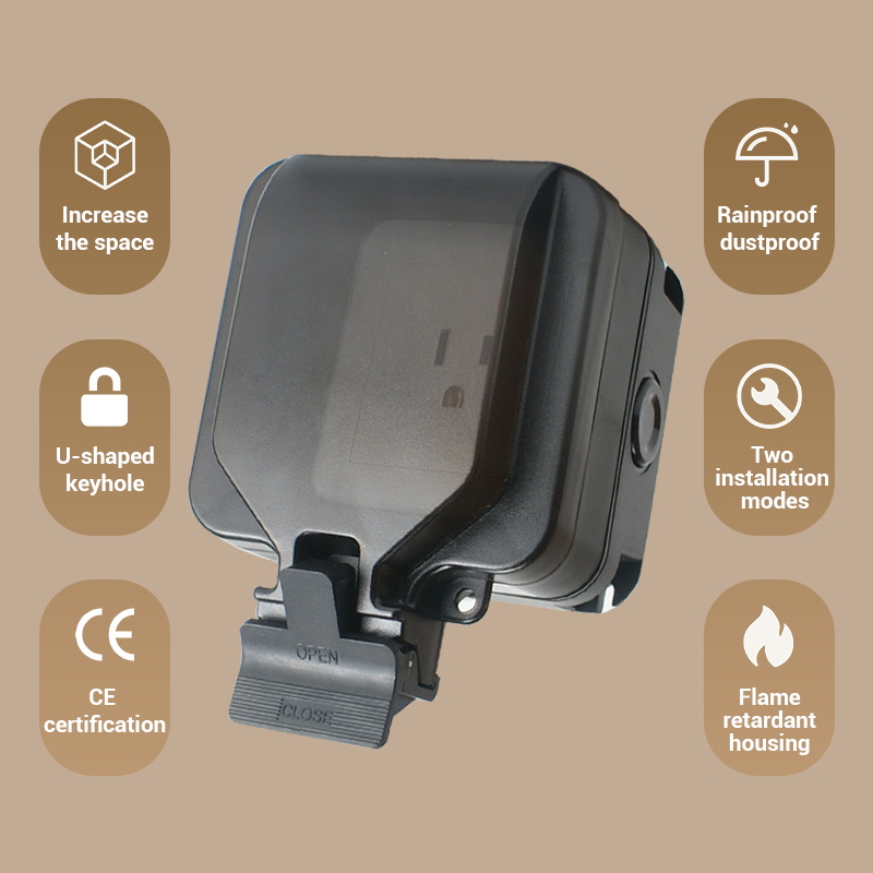 Avoir IP66 壁防水ソケットシングルボックスコンセン - Outdoor Power Inlet Box のレビューと価格