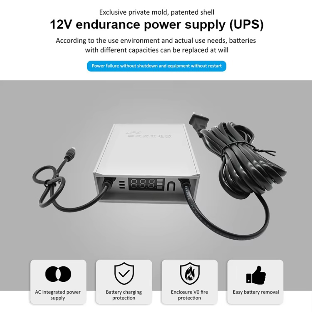DIFANG 5400mAH UPS 電源アダプタ LCD  - Outdoor Uninterruptible Power Supply のレビューと価格