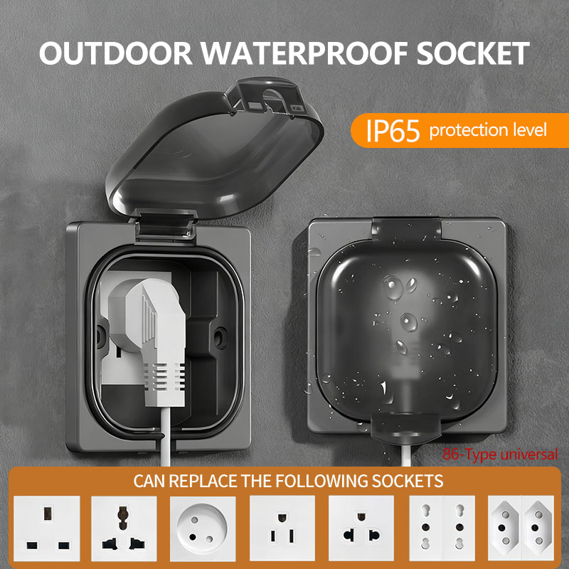 IP65防水屋外コンセント、16A高出力壁プレート、250V - Outdoor Power Inlet Box のレビューと価格