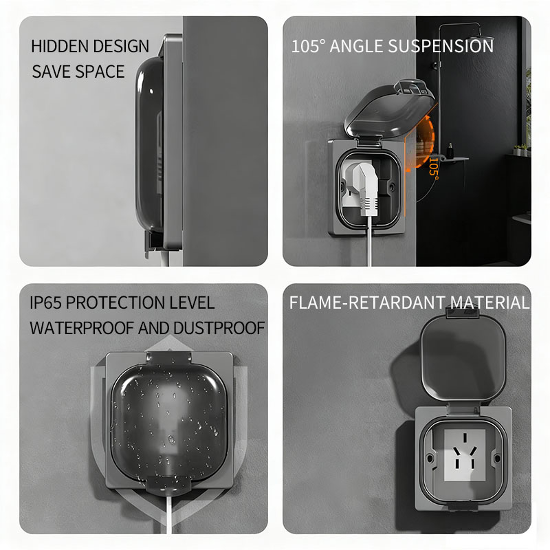 IP65防水屋外コンセント、16A高出力壁プレート、250V - Outdoor Power Inlet Box のレビューと価格