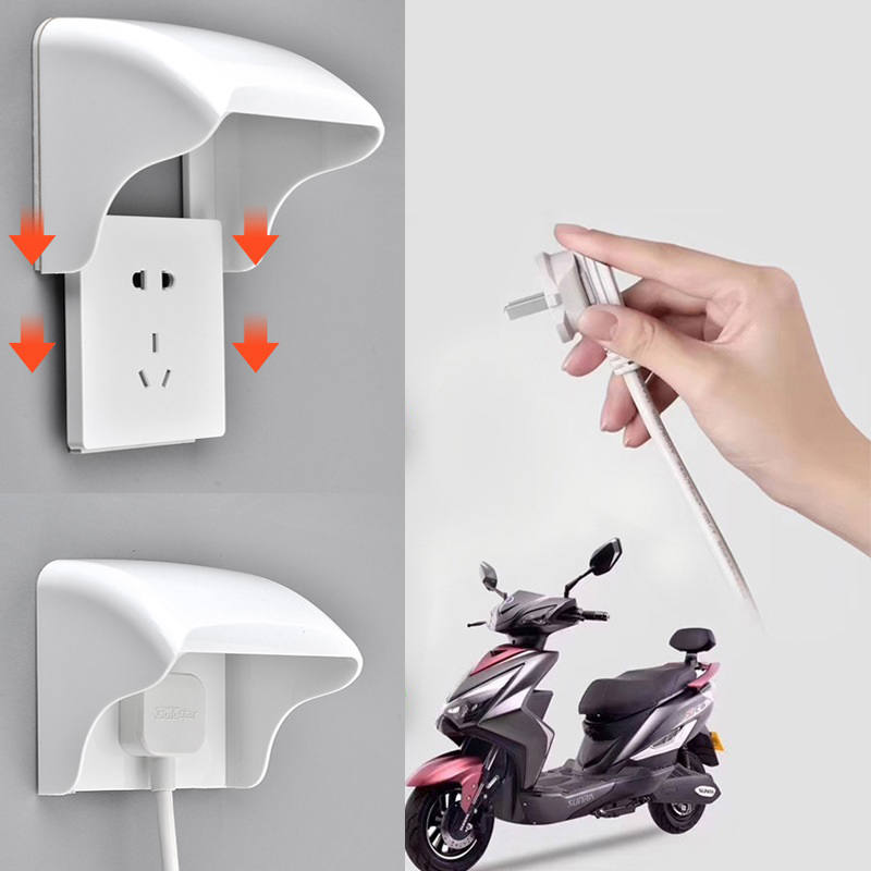 防雨スイッチソケット保護ボックス,白いプラスチック製の屋外カ - Power Switch Outdoor のレビューと価格
