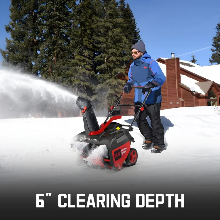 米国倉庫 PowerSmart ガス除雪機 21インチ 21 - Snow Blower Single のレビューと価格