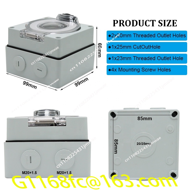 50アンペア発電機RV電源インレットボックスプラスチック防水 - Outdoor Power Inlet Box のレビューと価格