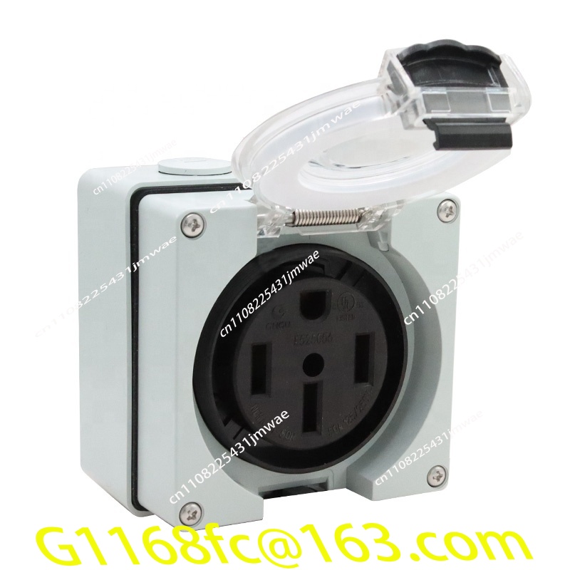 50アンペア発電機RV電源インレットボックスプラスチック防水 - Outdoor Power Inlet Box のレビューと価格