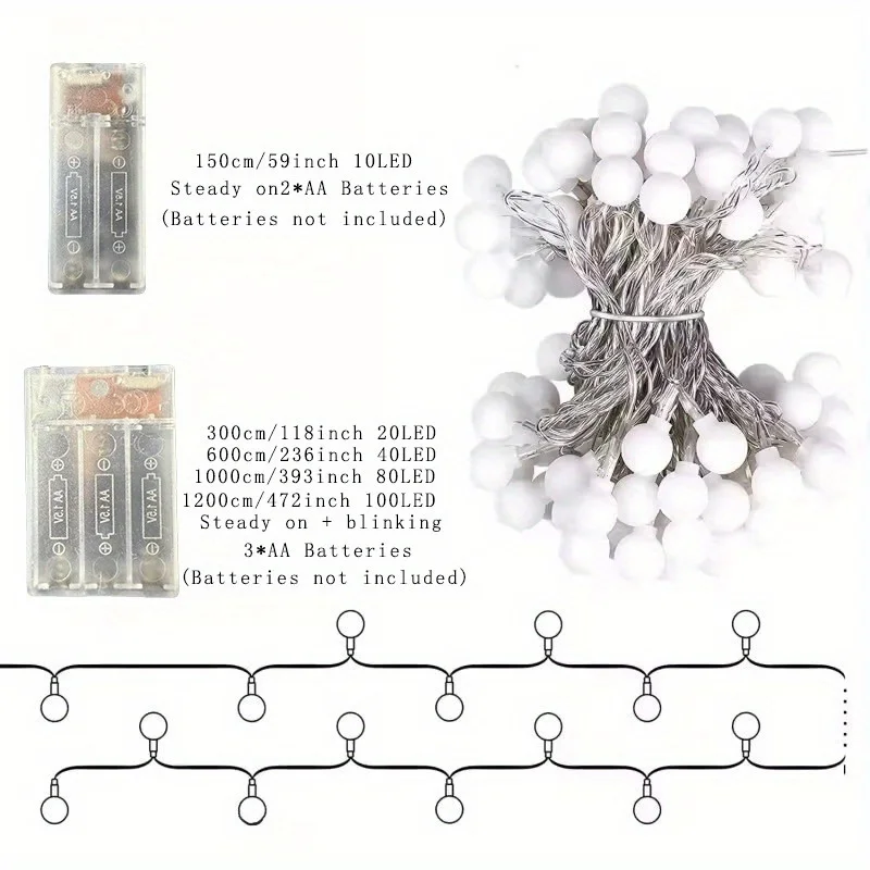 USB/バッテリー電源ストリングライトグローブストリングライ - Outdoor Power For Christmas Lights のレビューと価格