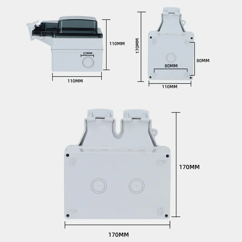 Tuya防水電気壁コンセントEU FR KR IL IP66 - Outdoor Power Inlet Box のレビューと価格
