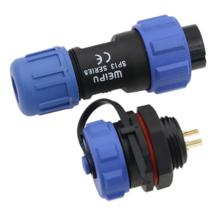 SP13 2ピン航空防水コネクタ - オスプラグ&メスソケッ - Outdoor Power Outlet Extension のレビューと価格