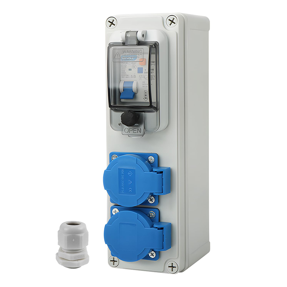 スイッチソケットと2Pサーキットブレーカー付き16A 250 - Outdoor Power Distributors のレビューと価格