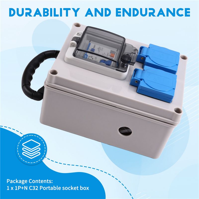 B03C-屋外工業用ソケットボックスポータブル壁面電源分配器 - Outdoor Power Distributors のレビューと価格