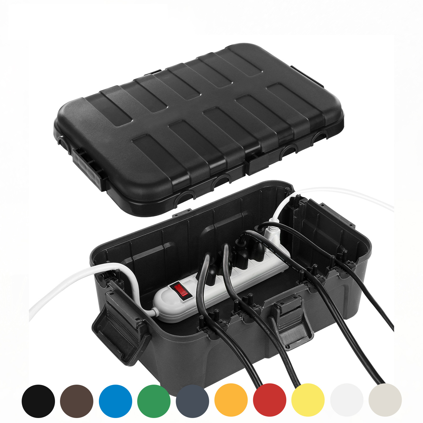 特大屋外電気ボックス、防水延長コードカバー耐候性、コンセント - Outdoor Power Outlet Extension のレビューと価格