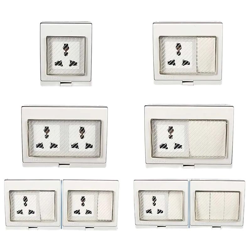 1 個ホワイト AU UK EU US ユニバーサル防水壁ソ - Outdoor Power Outlet Extension のレビューと価格