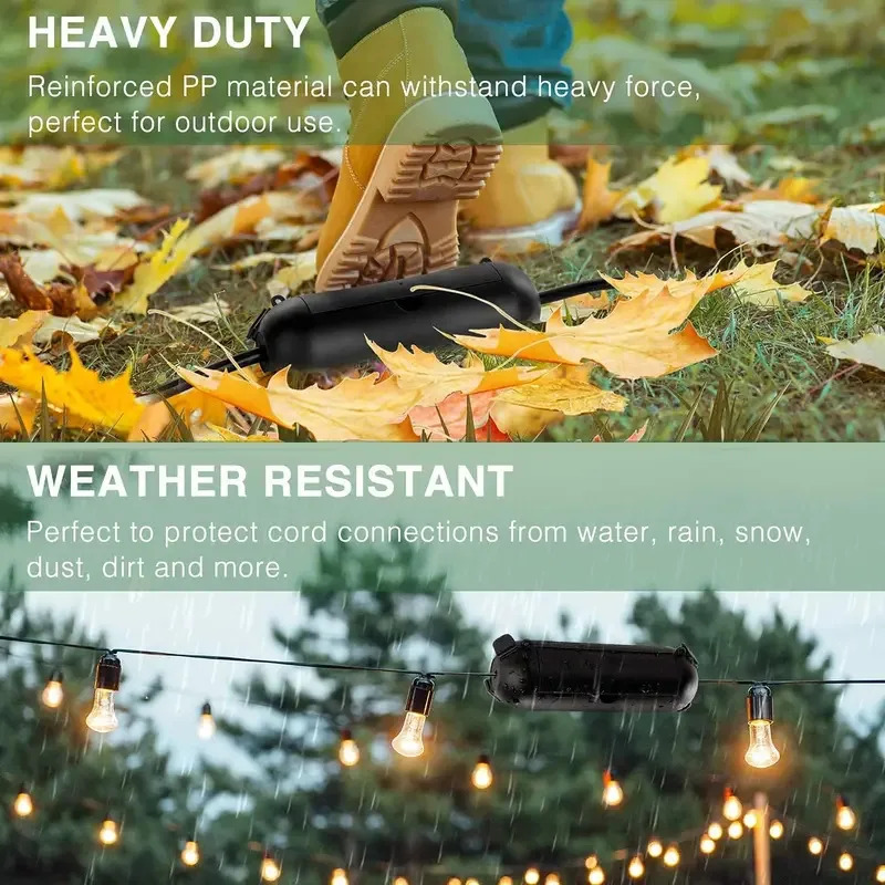 1/3 個屋外延長ケーブル安全カバー防水密閉耐候性電気接続ボ - Outdoor Power Outlet Extension のレビューと価格