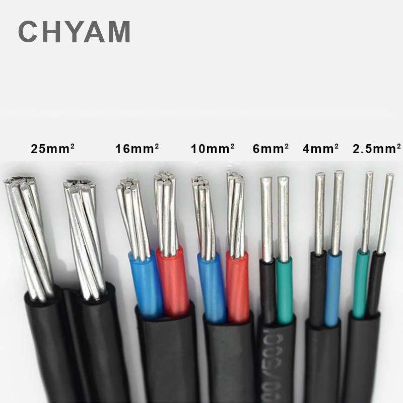 黒アルミニウムワイヤーカバー,2コア,2.5mm, 4mm, - Outdoor Power Line Cover のレビューと価格