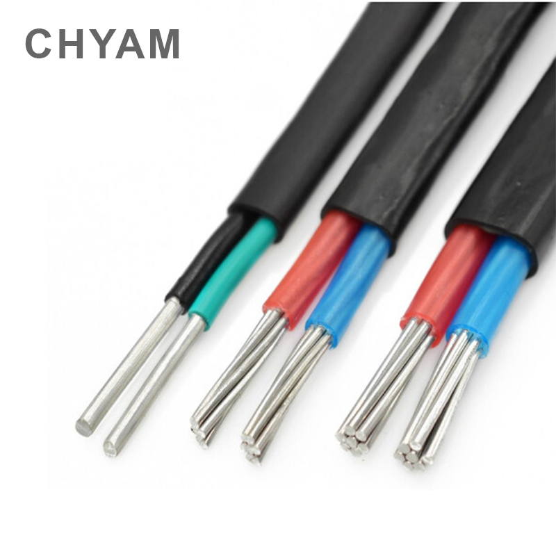 黒アルミニウムワイヤーカバー,2コア,2.5mm, 4mm, - Outdoor Power Line Cover のレビューと価格