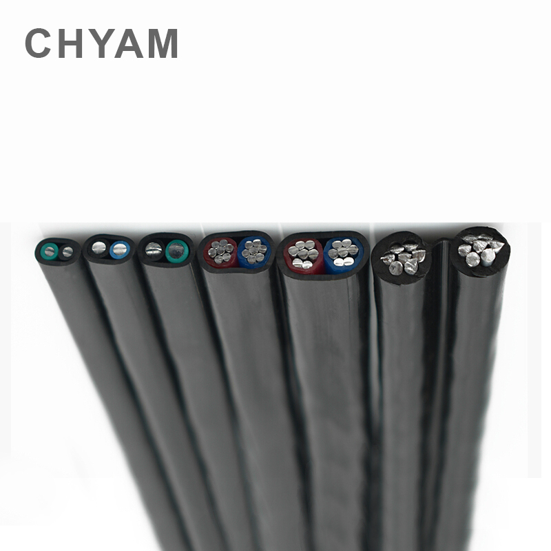 黒アルミニウムワイヤーカバー,2コア,2.5mm, 4mm, - Outdoor Power Line Cover のレビューと価格