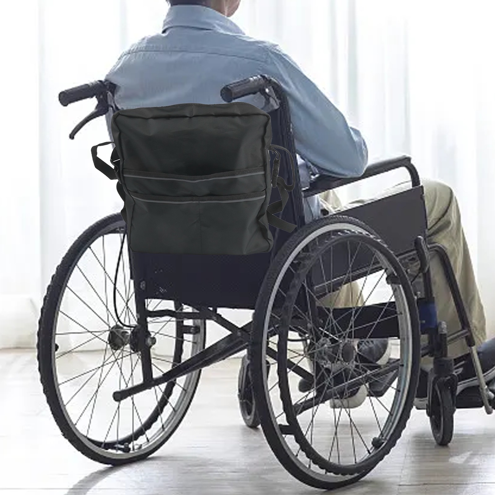 ブラックモビリティシートバックバッグスクーター用車椅子電動車 - Outdoor Power Wheelchair のレビューと価格