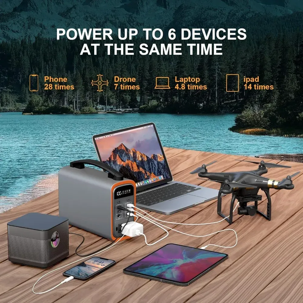 320Wh Lifepo4 ポータブル発電所、太陽光発電機  - Outdoor Power Generator のレビューと価格